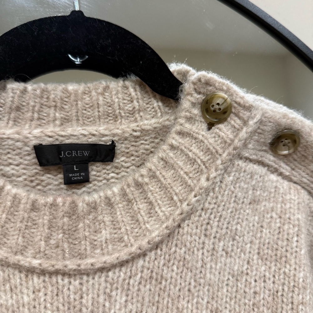J Crew Shoulder Button Pullover Sweater - image 3